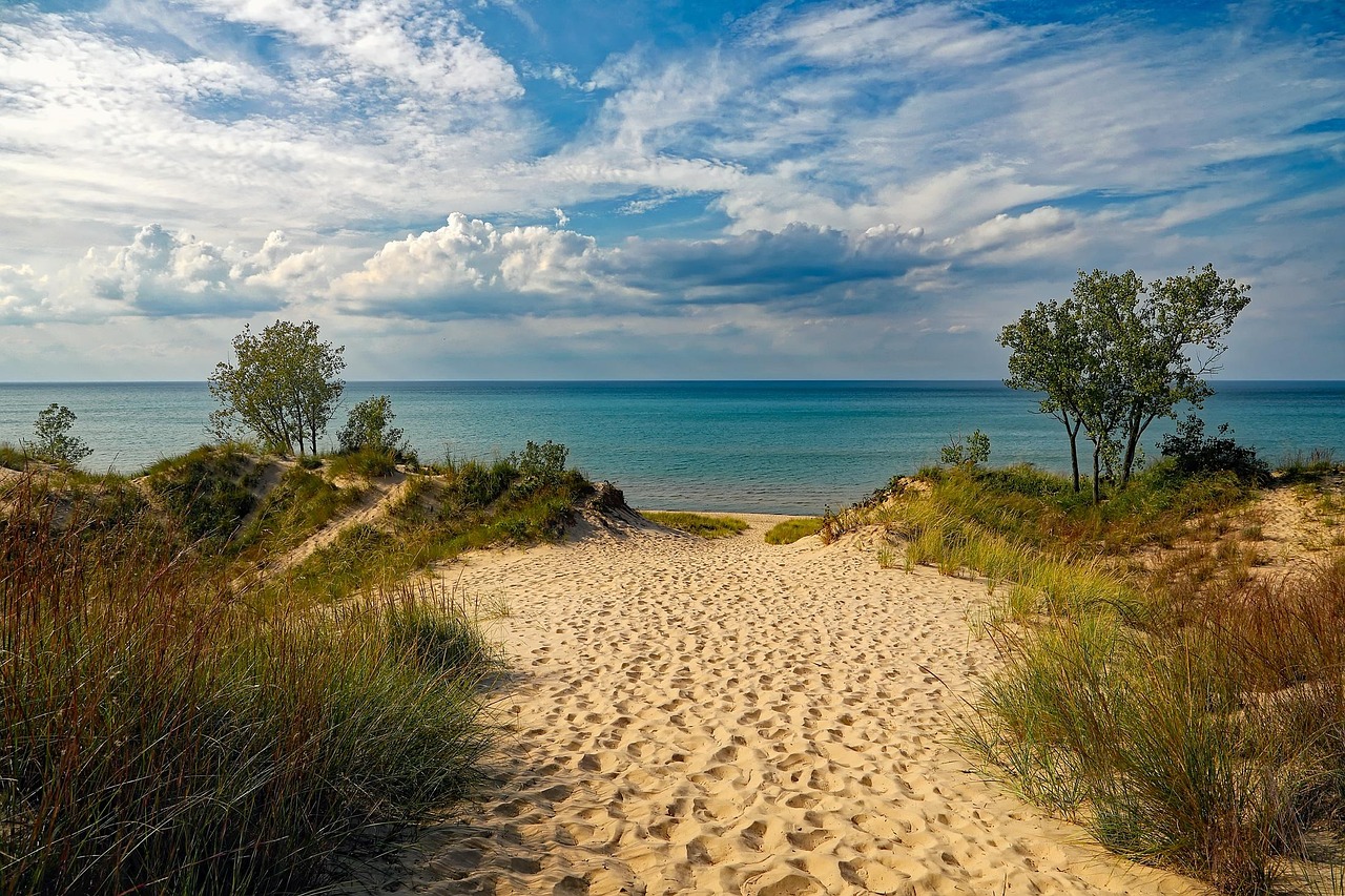 Dune-Country Paths and Beach Cottage Yards in Grand Haven, MI
