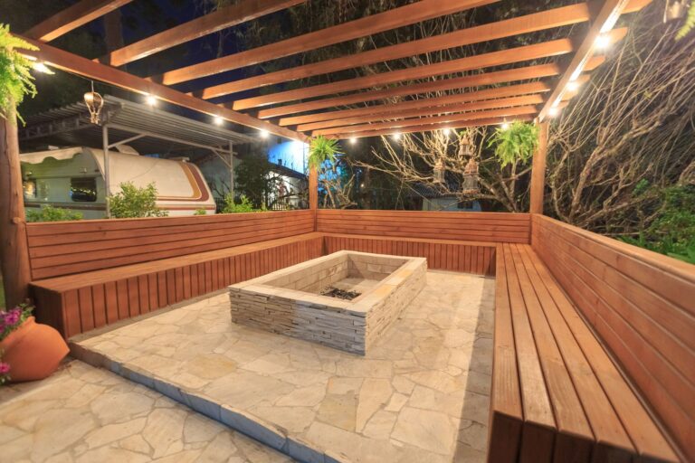 Building a Backyard Fire Pit Area in Spring Hill, KS